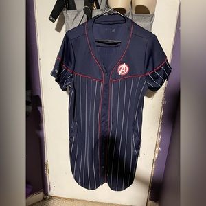 Her Universe Marvel Avengers Captain America Baseball T-Shirt Dress 🎇
